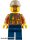 LEGO Minifig City Jungle Explorer - Dark Orange Jacket with Pouches, Dark Blue Legs, Dark Tan Cap with Hole, Brown Moustache and Goatee