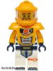 Lego figura City - Space - Astronaut - Male, White Spacesuit with Bright Light Orange Arms, Bright Light Orange Helmet, Trans-Clear Visor, Bright Light Orange Armor