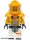 Lego figura City - Space - Astronaut - Male, White Spacesuit with Bright Light Orange Arms, Bright Light Orange Helmet, Trans-Clear Visor, Bright Light Orange Armor