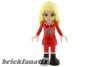 Lego figura Friends Christina - Red Skirt and Leggings, Red Long Sleeve Christmas Top