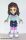 Lego figura Friends Olivia (Light Nougat) - Dark Blue Layered Skirt, Light Aqua Long Sleeve Christmas Top