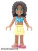 Lego figura Friends Andrea - Bright Light Yellow Shorts, Dark Azure Bikini Top