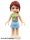 Lego figura Friends Mia - Bright Light Blue Skirt, Green Top with White Stripes