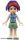 Lego figura Friends Mia - Sand Green Skirt, Medium Blue Top with Red Cross Logo and Scarf, Dark Purple Headphones