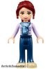 Lego figura Friends Mia - Dark Blue Trousers, Medium Lavender Jacket with Scarf