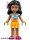 Lego figura Friends Kate - Bright Light Orange Layered Skirt, Dark Azure Bikini Top, Flower