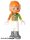 Lego figura Friends Mia - White Trousers, Lime and Orange Racing Jacket, Orange Racing Helmet with Dark Red Ponytail