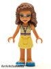 Lego figura Friends Olivia (Nougat) - Bright Light Yellow Dress and Blue Shoes