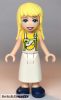 Lego figura Friends Stephanie - Yellow Shirt, White Apron with Yellow Banana, Dark Blue Shoes