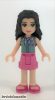 Lego figura Friends Emma - Dark Pink Shorts, Sand Green Top with Red Cross Logo and Scarf