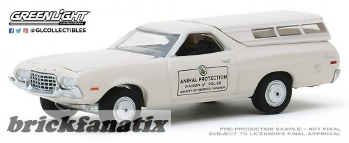 GREENLIGHT HOT PURSUIT SERIES 34 1972 FORD RANCHERO ANIMAL PROTECTION DIVISION OF POLICE COUNTY OF HENRICO VIRGINIA 1:64