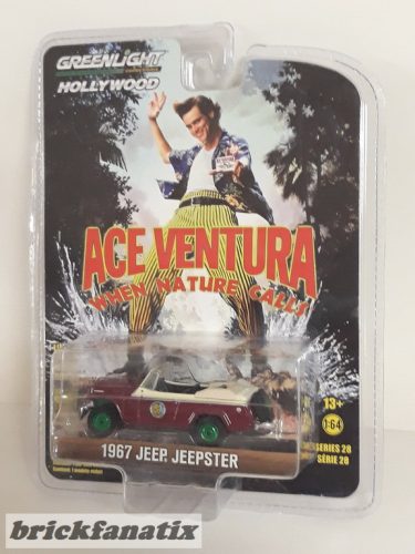 GREENLIGHT GREENMACHINE 1967 JEEP JEEPSTER ' ACE VENTURA WHEN NATURE CALLS ' - LIMITED CHASE CAR - 1:64