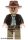 Lego figura Indiana Jones - Dark Brown Jacket, Reddish Brown Fedora, Closed Mouth Lopsided Grin