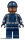  Lego Minifig Jurassic World - Fallen Kingdom - ACU Tracker - Male, Dark Blue Cap, Reddish Brown Head