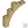 Lego Brick W. Bow 1X5X4, Tan