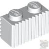 Lego Profile Brick 1X2, White