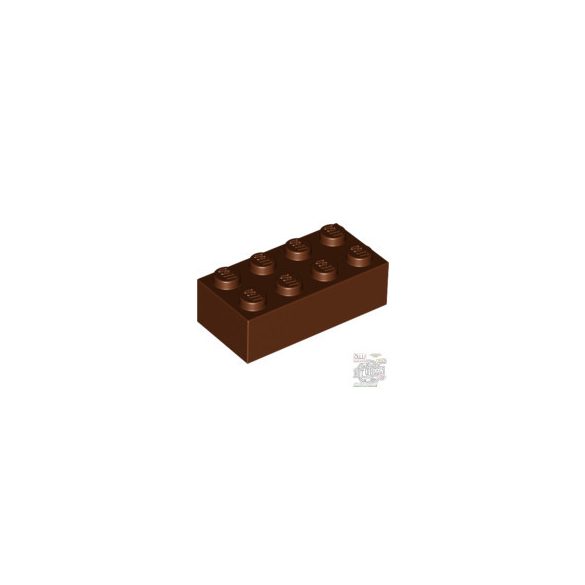 Lego Brick 2X4, Reddish brown