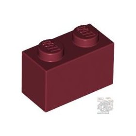Lego Brick 1x2, Dark red