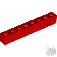 Lego Brick 1X8, Bright red