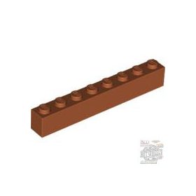 Lego Brick 1X8, Dark orange