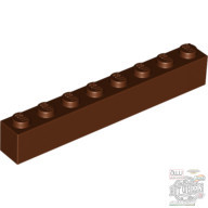 Lego Brick 1X8, Reddish brown