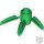 Lego Bamboo Leaves 3X3, Green