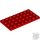 Lego Plate 4X8, Bright red