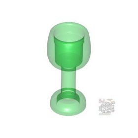Lego Drinking Glass, Transparent green