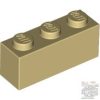 Lego Brick 1X3, Brick yellow / Beige