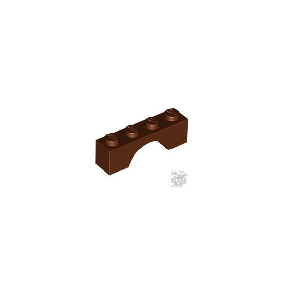 Lego Brick W. Bow 1X4, Reddish brown