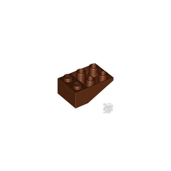 Lego Roof Tile 2X3/25° Inv., Reddish brown