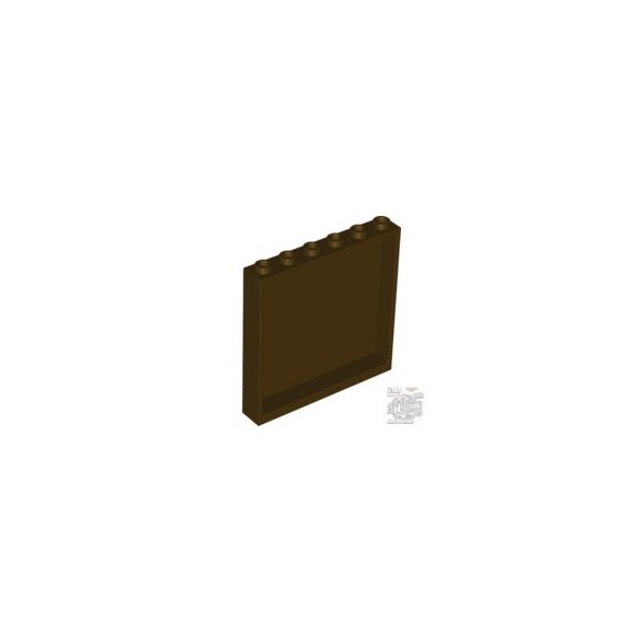 Lego Wall Element 1X6X5, Dark brown