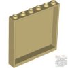 Lego Wall Element 1X6X5, Tan