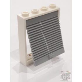 Lego Frame 1X4X4, White-Light grey