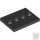 Lego Plate 3X4 With 4 Knobs, Black