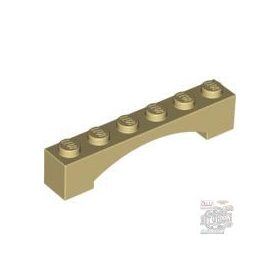 Lego Brick 1X6 W/Inside Bow, Tan