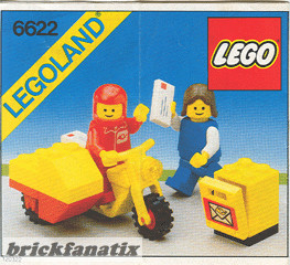 LEGO Legoland 6622 Mailman on Motorcycle