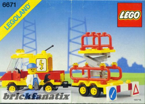 LEGO Legoland 6671 Utility Repair Lift