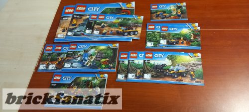 Lego összerakási útmutató csomag City Jungle ( 60156, 157, 158, 159, 160, 161 )