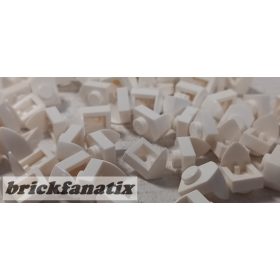   Lego parts pack Plate, Modified 1 x 1 with Tooth Vertical, White, White ( 50pcs )