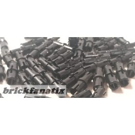   Lego parts pack Technic, Pin with Short Friction Ridges, Black ( 50pcs )