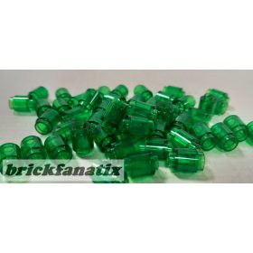 Lego parts pack Brick, Round 1 x 1, Trans-Green ( 50pcs )