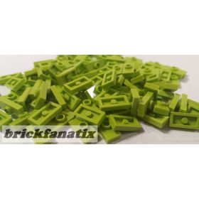   Lego parts pack Plate, Modified 1 x 2 with 1 Stud without Groove (Jumper), Lime green ( 50pcs )