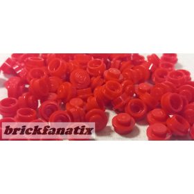 Lego parts pack Plate, Round 1 x 1, Red ( 50pcs )