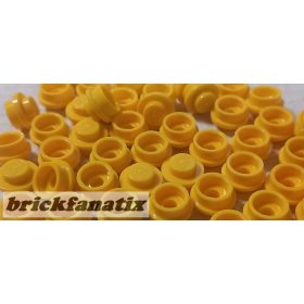 Lego parts pack Plate, Round 1 x 1, Yellow ( 50pcs )