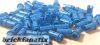 Lego parts pack Technic, Pin 1/2 without Friction Ridges, Blue ( 50pcs )