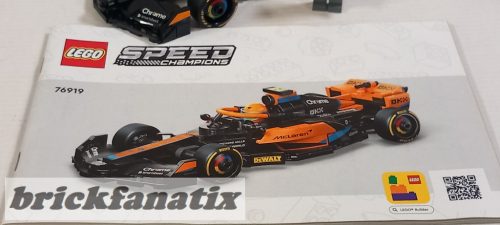 LEGO 76919 Speed Champions 2023 McLaren Formula 1 Car