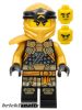 Lego Minifigure Ninjago - Crystalized - Cole (Golden Ninja) - Crystalized