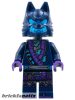 Lego figura Ninjago - Wolf Mask Claw Warrior - Dark Blue and Dark Azure Mask, Neck Bracke