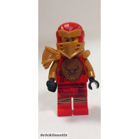   Lego Minifigure Ninjago - Master of the Mountain - Kai Hero - Clip on Back